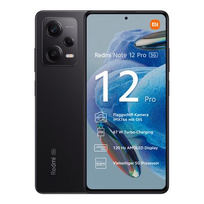 REDMI NOTE 12 PRO (MIDNIGHT BLACK) - SMARTPHONE 6GB / 128GB - CONNETTIVITA'' 5G - ITALIA