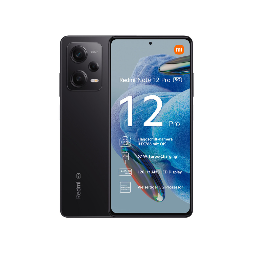 REDMI NOTE 12 PRO (MIDNIGHT BLACK) - SMARTPHONE 6GB / 128GB - CONNETTIVITA'' 5G - ITALIA