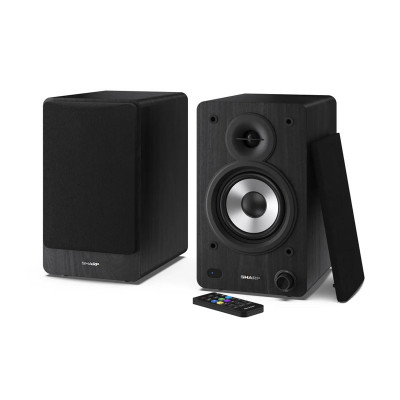 SHARP CP-SS30(BK) - ALTOPARLANTI ATTIVI DA DESKTOP - 60W RMS - CHASSIS LEGNO - BLUETOOTH 5.0 - USB - BLACK