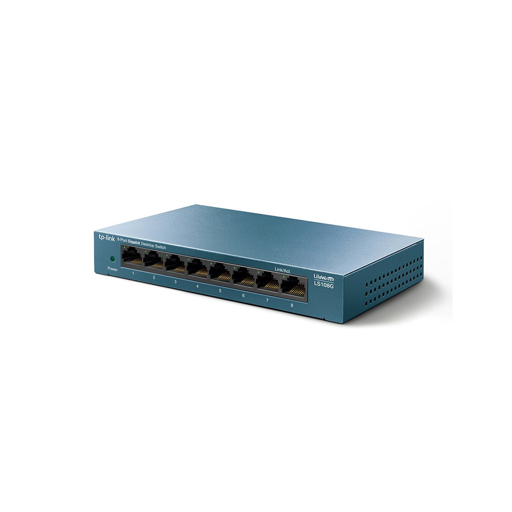 TP-LINK LS108G - SWITCH 8 PORTE GIGABIT - CASE METALLICO