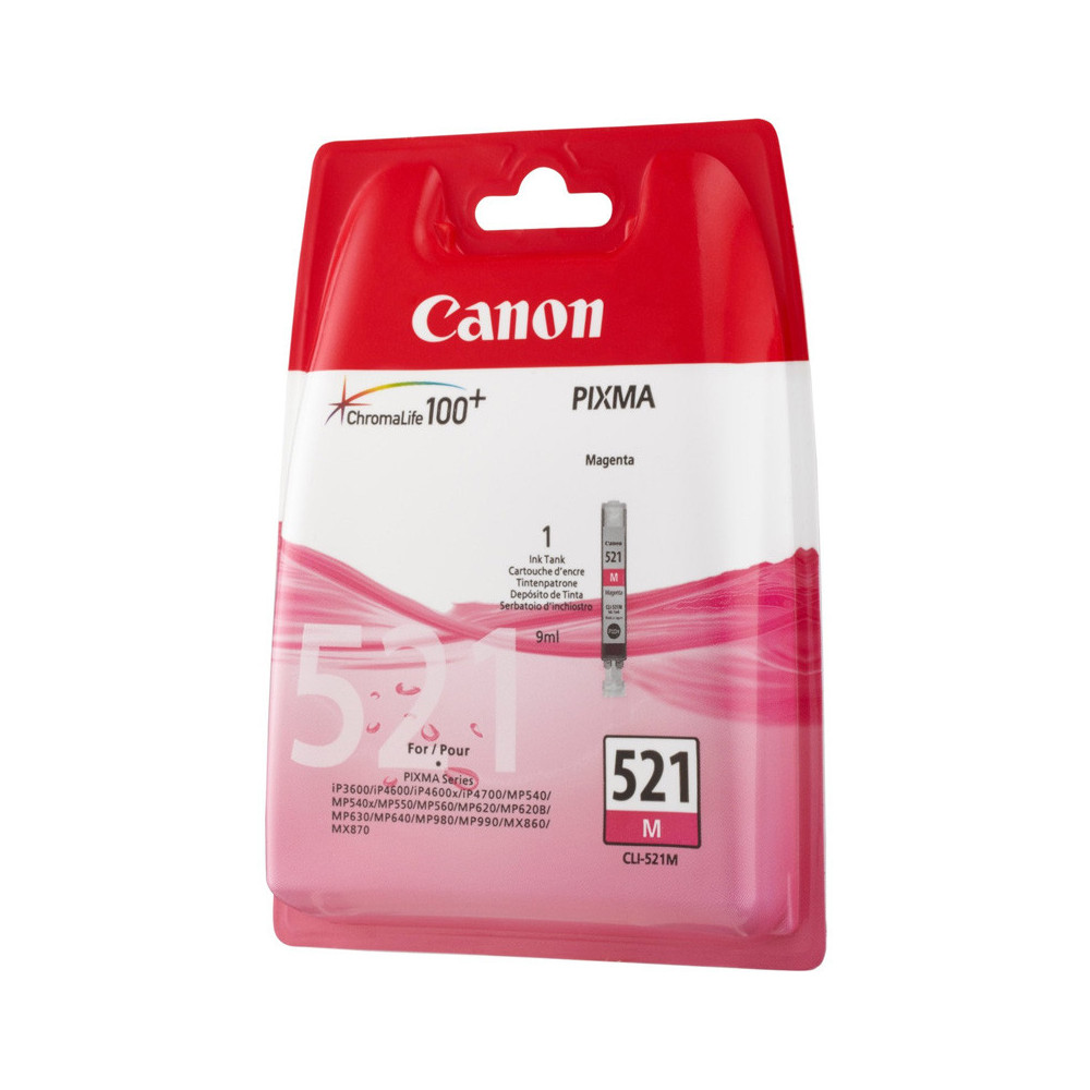 CANON CLI-521 MAGENTA (2935B001) - CARTUCCIA ORIGINALE