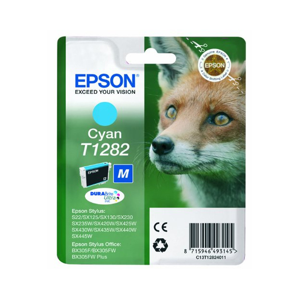 EPSON T1282 CIANO (C13T12824011) - CARTUCCIA ORIGINALE