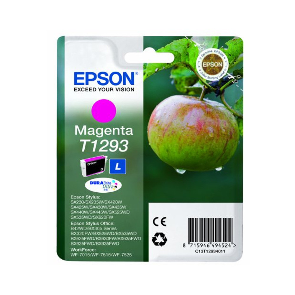 EPSON T1293 MAGENTA (C13T12934010) - CARTUCCIA ORIGINALE