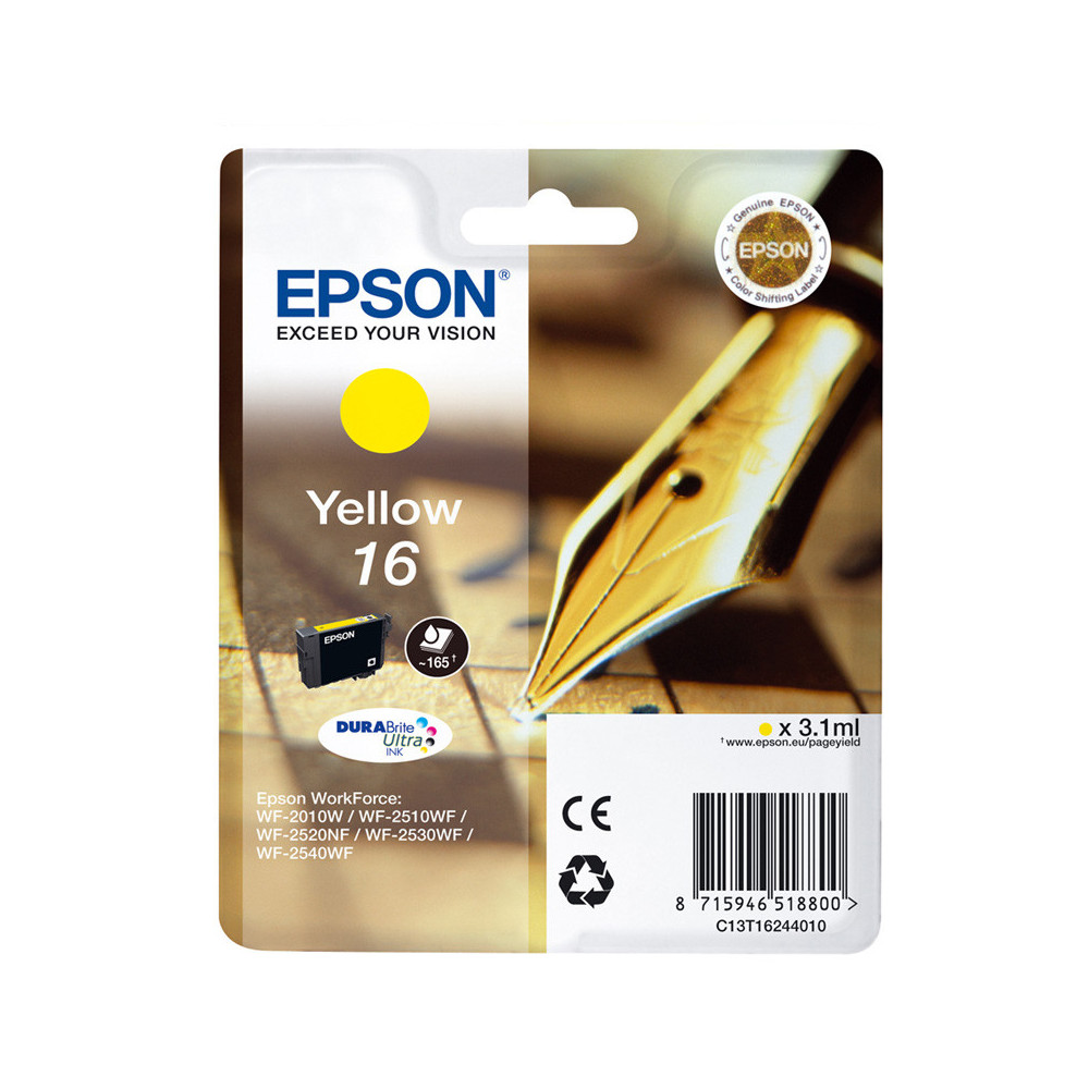 EPSON T16 YELLOW (C13T16244010) - CARTUCCIA ORIGINALE