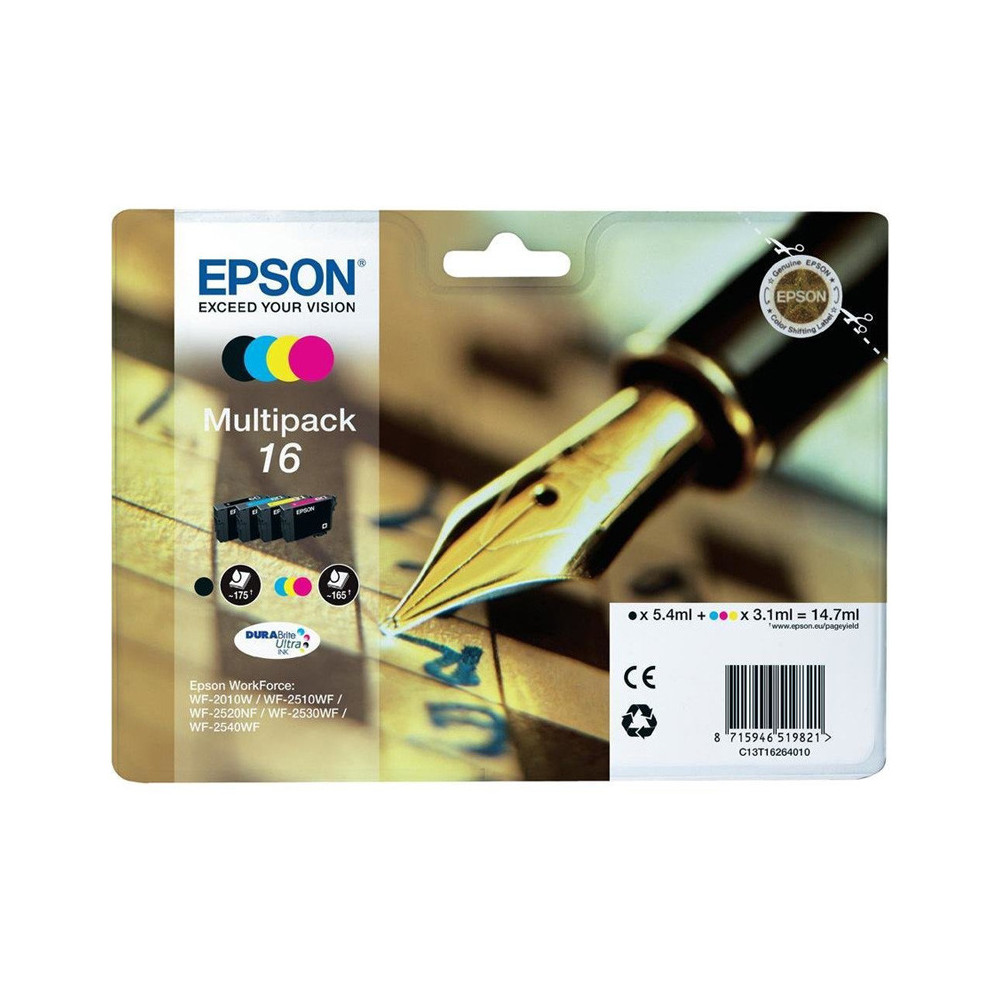 EPSON T16 MULTIPACK (C13T16264010) - CARTUCCIA ORIGINALE