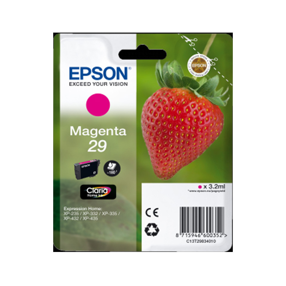 EPSON T29 MAGENTA (C13T29834010) - CARTUCCIA ORIGINALE