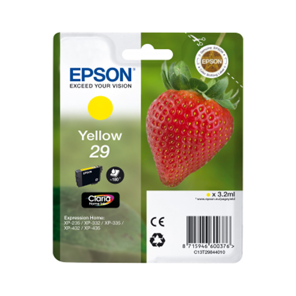 EPSON T29 YELLOW (C13T29844010) - CARTUCCIA ORIGINALE