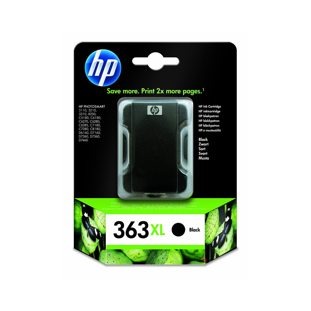 HP 363XL BLACK (C8719EE) - CARTUCCIA ORIGINALE AD ALTA EFFICIENZA