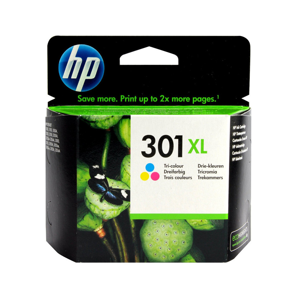 HP 301XL TRI-COLOR (CH564EE) - CARTUCCIA ORIGINALE AD ALTA EFFICIENZA