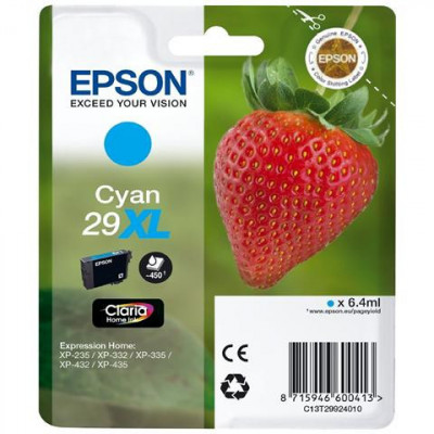 EPSON T29XL CIANO (C13T29924012) - CARTUCCIA ORIGINALE AD ALTA EFFICIENZA