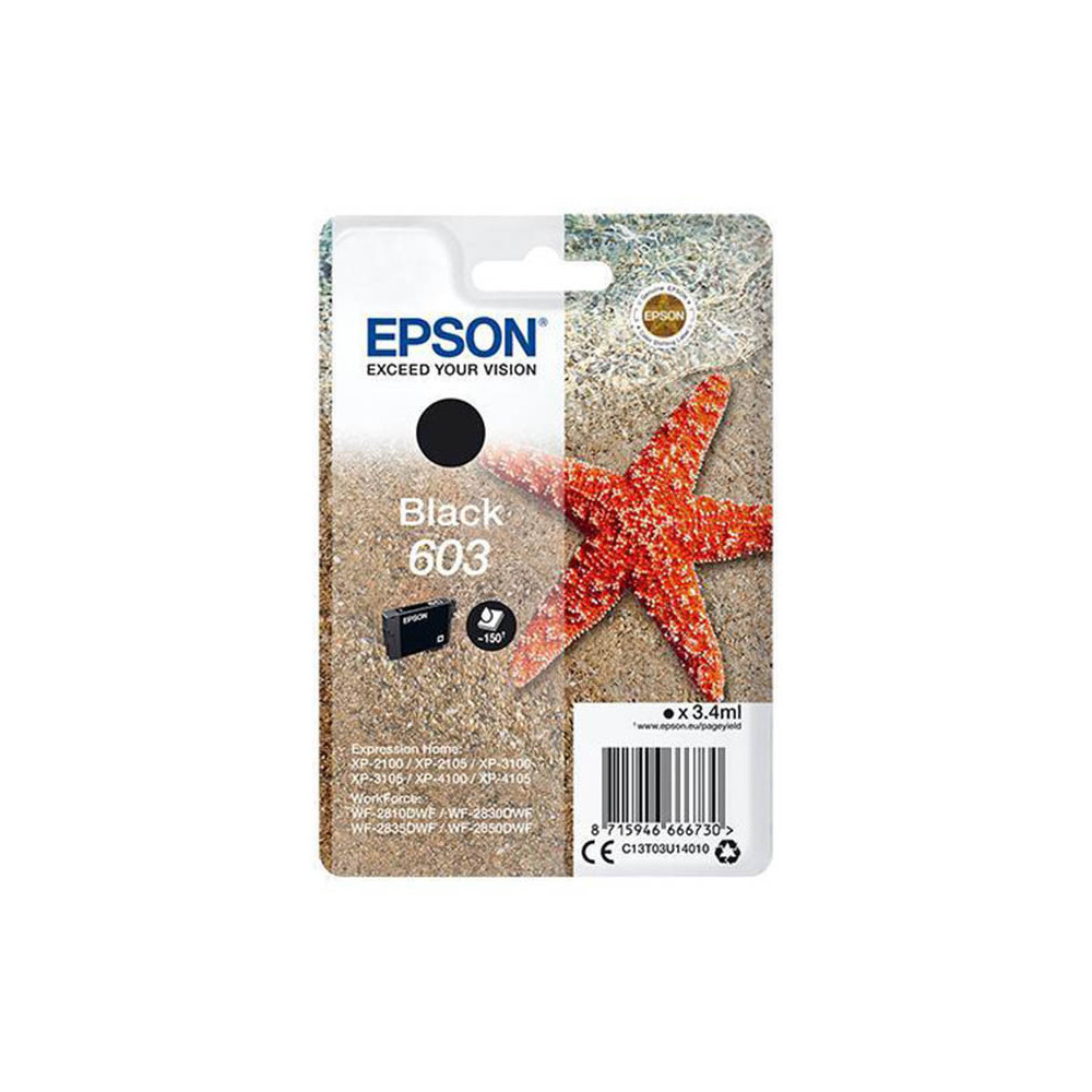 EPSON 603 BLACK (C13T03U14010) - CARTUCCIA ORIGINALE