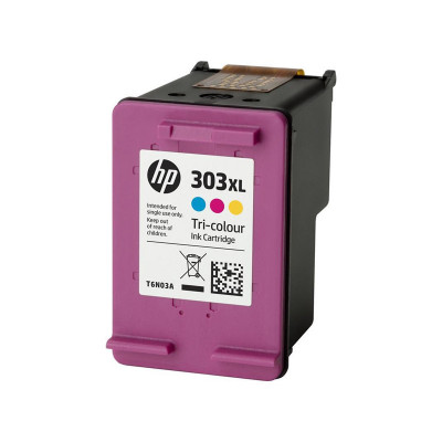 HP 303XL TRI-COLOR (T6N03AE) - CARTUCCIA ORIGINALE AD ALTA EFFICIENZA