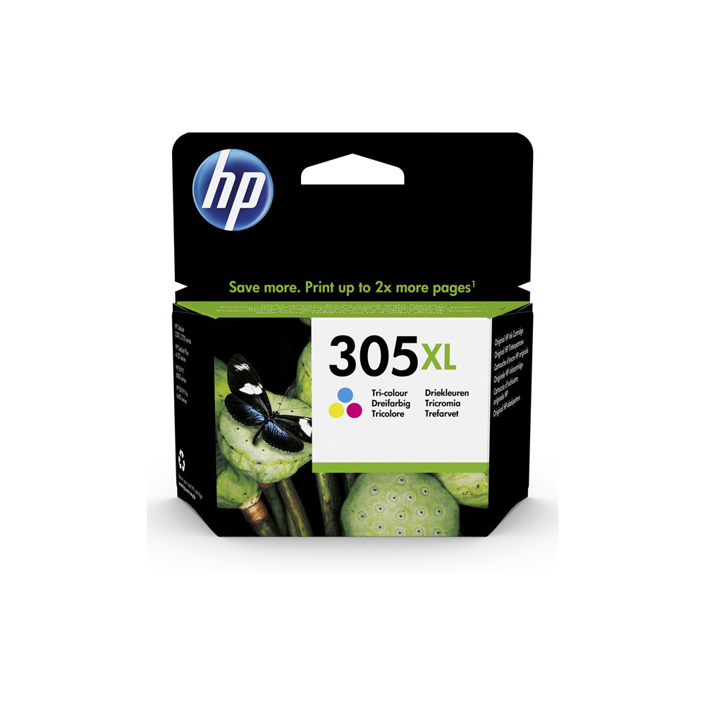 HP 305XL TRI-COLOR (3YM63AE) - CARTUCCIA ORIGINALE AD ALTA EFFICIENZA