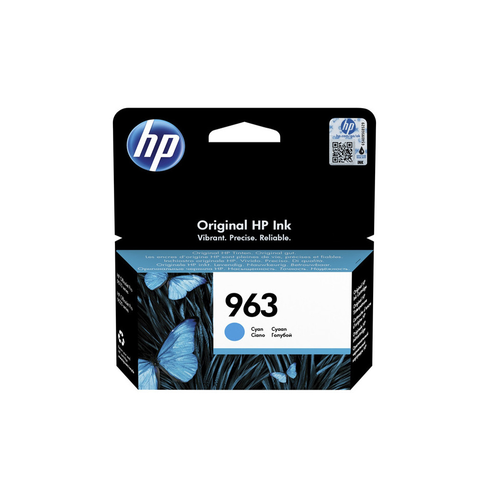 HP 963 CIANO (3JA23AE) - CARTUCCIA ORIGINALE