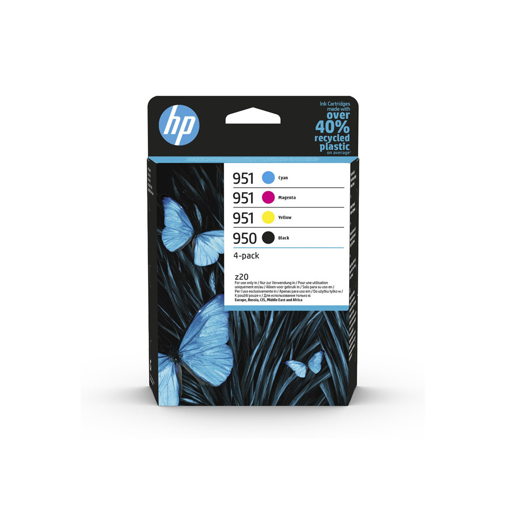 HP 951 2-PACK (6ZC65AE) - BLACK (950) + TRI-COLOR (951) - CARTUCCIA ORIGINALE