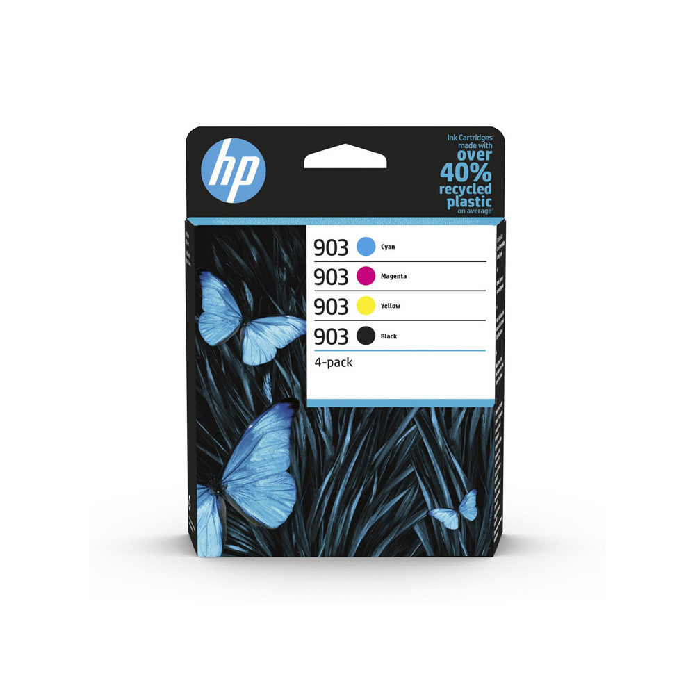 HP 903 4-PACK (6ZC73AE) - BLACK + CIANO + MAGENTA + YELLOW - CARTUCCIA ORIGINALE