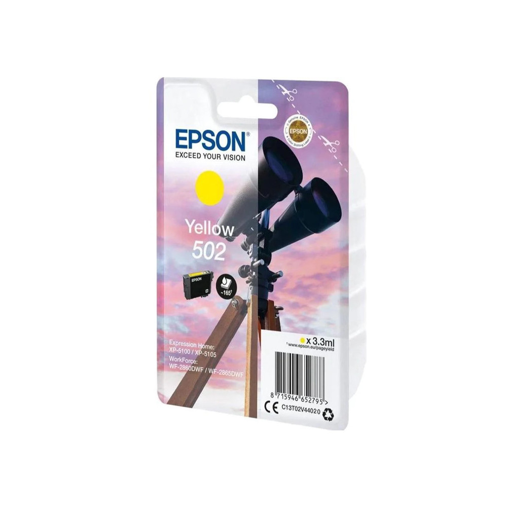 EPSON 502 YELLOW (C13T02V44020) - CARTUCCIA ORIGINALE