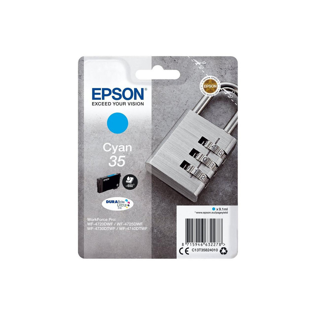 EPSON 35 CIANO (C13T35824020) - CARTUCCIA ORIGINALE