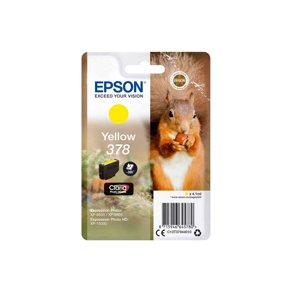 EPSON 378 YELLOW (C13T37844020) - CARTUCCIA ORIGINALE