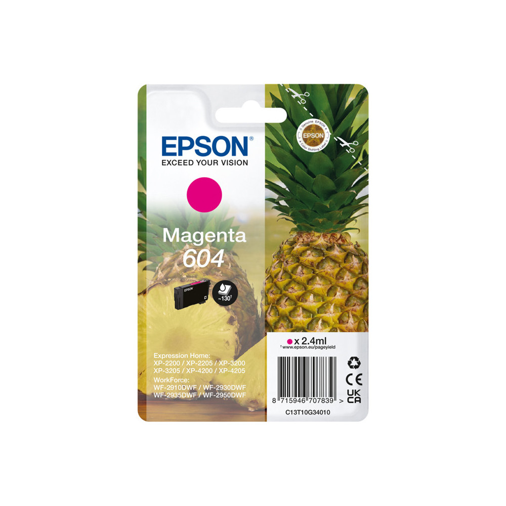 EPSON 604 MAGENTA (C13T10G34010) - CARTUCCIA ORIGINALE