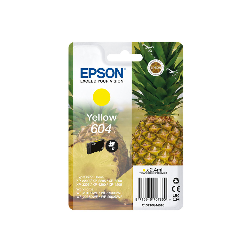 EPSON 604 YELLOW (C13T10G44010) - CARTUCCIA ORIGINALE