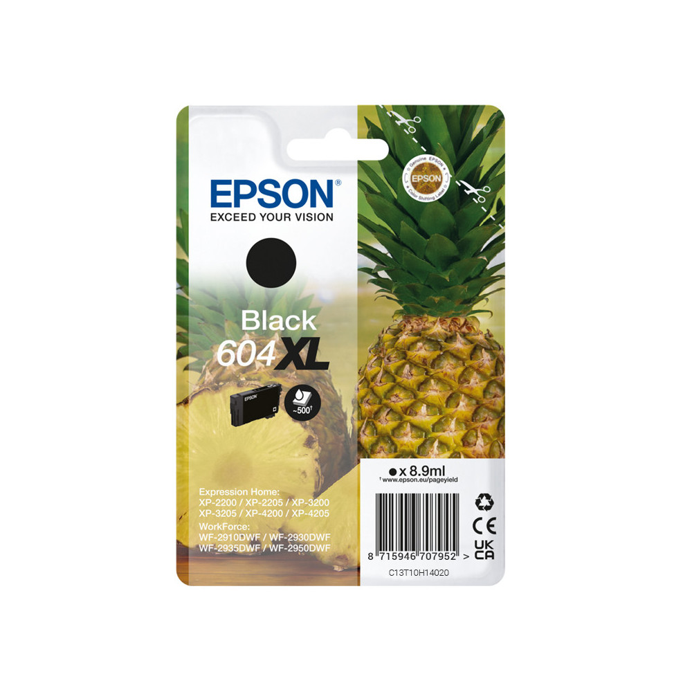 EPSON 604XL BLACK (C13T10H14020) - CARTUCCIA ORIGINALE AD ALTA EFFICIENZA