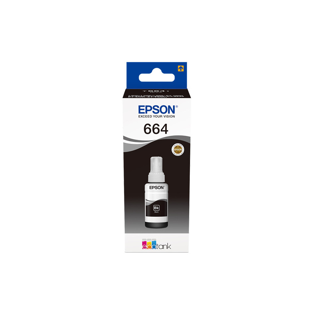 EPSON 664 BLACK (C13T664140) - CARTUCCIA ORIGINALE PER ECOTANK