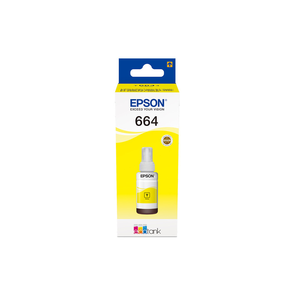 EPSON 664 YELLOW (C13T664440) - CARTUCCIA ORIGINALE PER ECOTANK