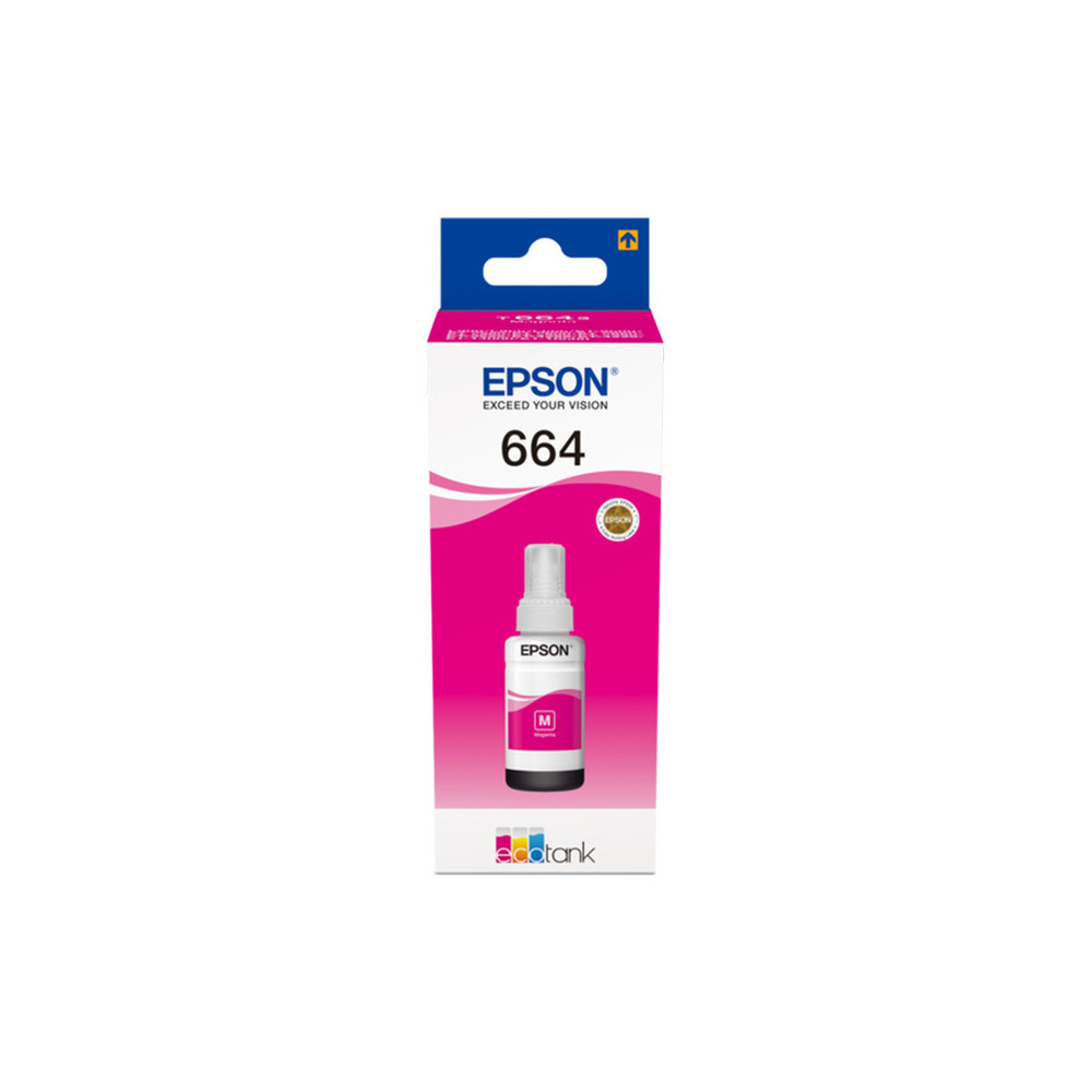 EPSON 664 MAGENTA (C13T664340) - CARTUCCIA ORIGINALE PER ECOTANK