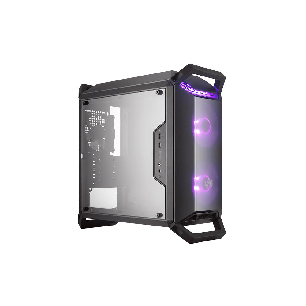 COOLER MASTER MASTERBOX Q300P - CASE MINI TOWER - 2USB3Audio I e O1x 2.5/2x 3.52x 120mm RGB Front Fans 120mm Rear FanRadiator Su