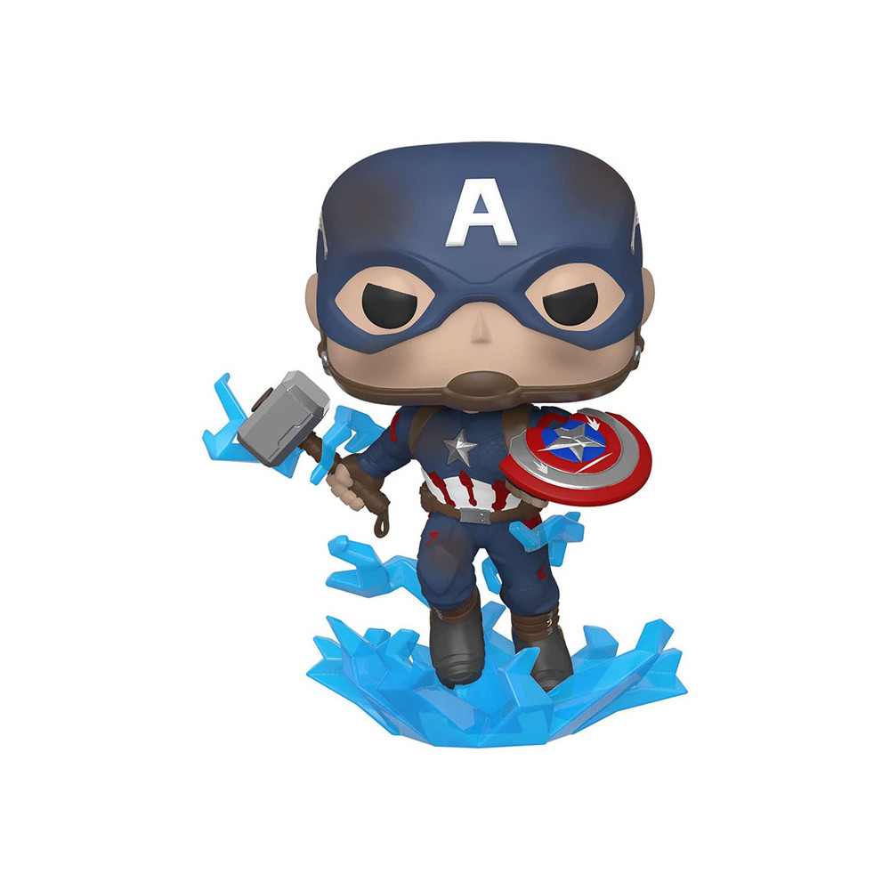 FUNKO POP CAPT A WITH BROKENSHIELD  e  MJOLNIR (45137) - AVENGERS - MARVEL