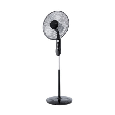 ARIETE FRESHAIR (0846) - VENTILATORE A PIANTANA NERO - DIAMETRO 40 CM - 3 PALE - 3 VELOCITA'' - TIMER 120 MIN - OSCILLANTE  - 45