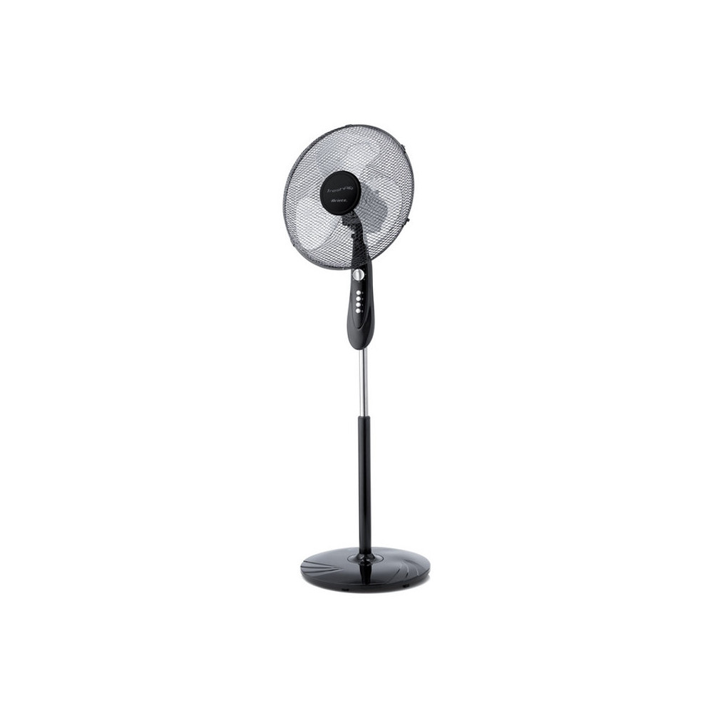 ARIETE FRESHAIR (0846) - VENTILATORE A PIANTANA NERO - DIAMETRO 40 CM - 3 PALE - 3 VELOCITA'' - TIMER 120 MIN - OSCILLANTE  - 45