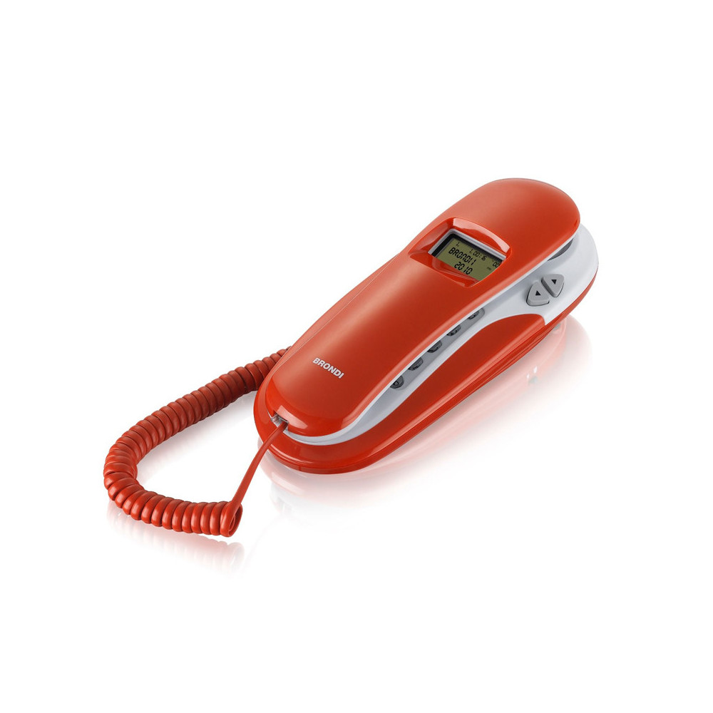 BRONDI KENOBY CID (ROSSO/BIANCO) - TELEFONO CORDED - LCD