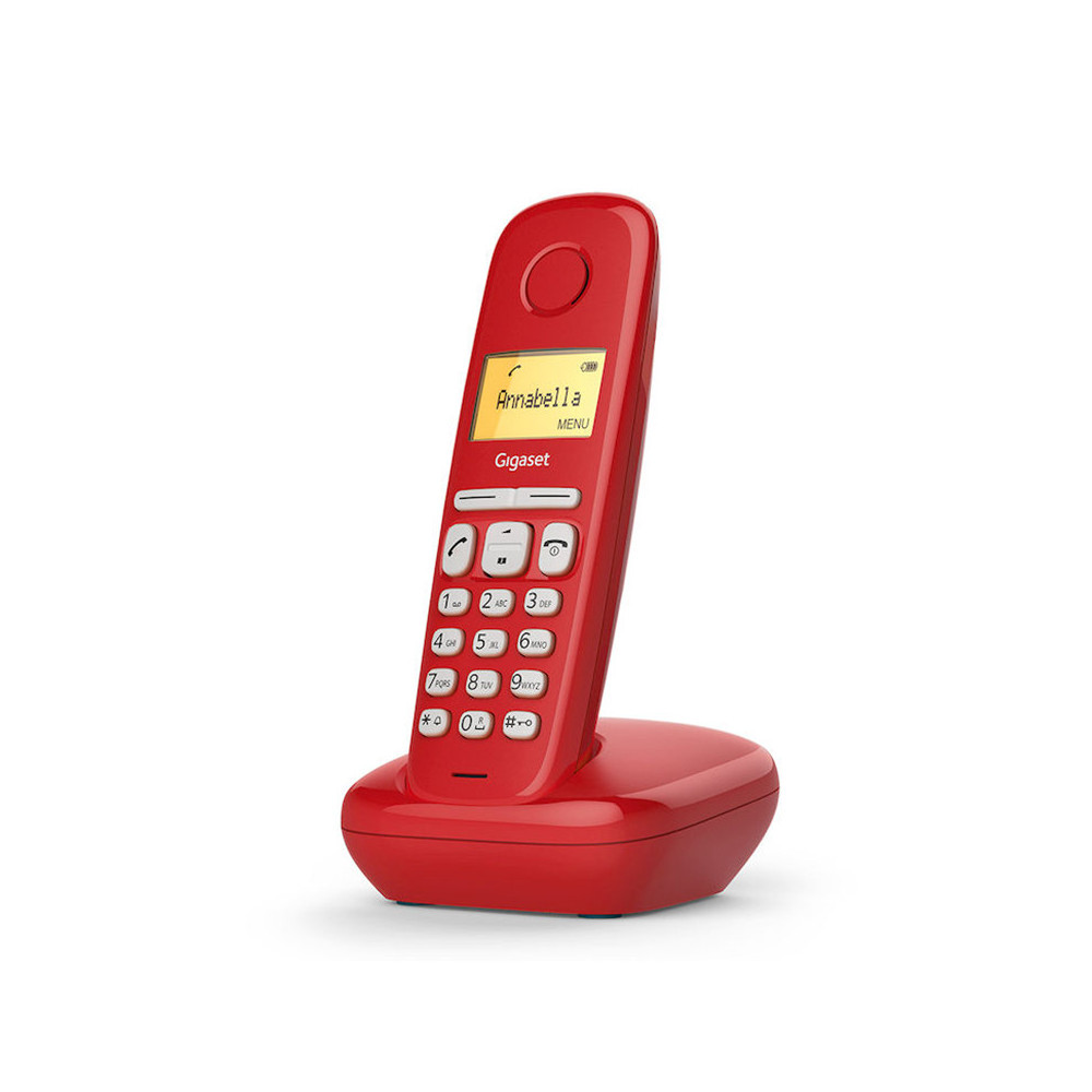 GIGASET A170 (ROSSO) - TELEFONO CORDLESS - FUNZIONE SVEGLIA