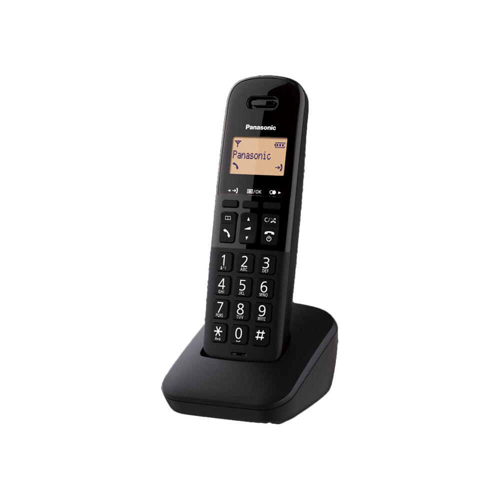 PANASONIC KX-TGB610JT (NERO) - TELEFONO CORDLESS - IMPUGNATURA ANTISCIVOLO - AUTONOMIA IN CHIAMATA 18H