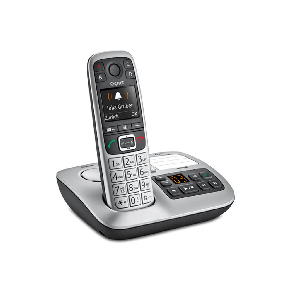 GIGASET E560A (PLATINO) - TELEFONO CORDLESS - VIVAVOCE - SEGRETERIA