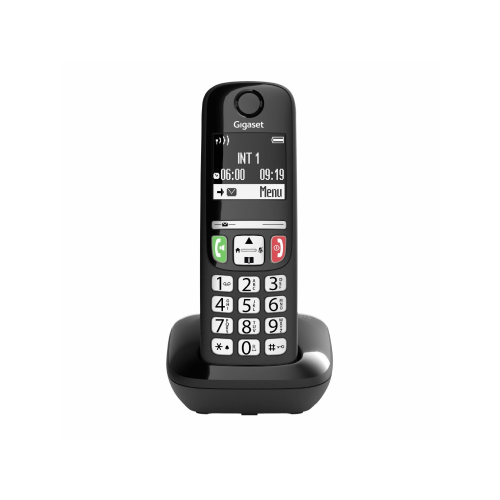 GIGASET E270 (NERO) - TELEFONO CORDLESS SENIOR - VIVAVOCE - TASTI GRANDI