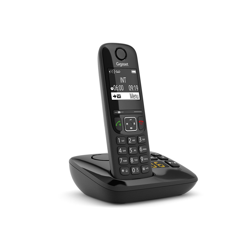 GIGASET AS690A (NERO) - TELEFONO CORDLESS - VIVAVOCE - SEGRETERIA