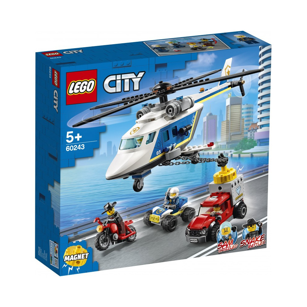 LEGO 60243 - INSEGUIMENTO SULL`ELICOTTERO DELLA POLIZIA - CITY