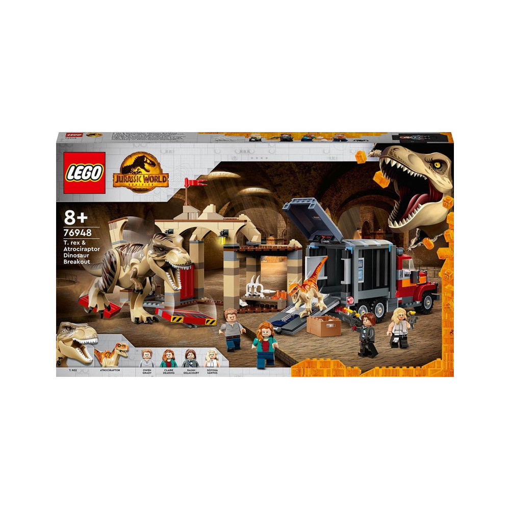 LEGO 76948 - LA FUGA DEL T. REX E DELL’ATROCIRAPTOR - JURASSIC WORLD