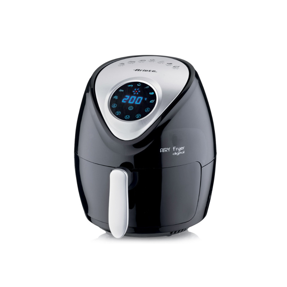 ARIETE AIRY FRYER DIGITAL NERO (4616/00) - FRIGGITRICE AD ARIA - 2.6L - TOUCH CONTROL - 7 PROGRAMMI COTTURA - TIMER 60 MIN - 130