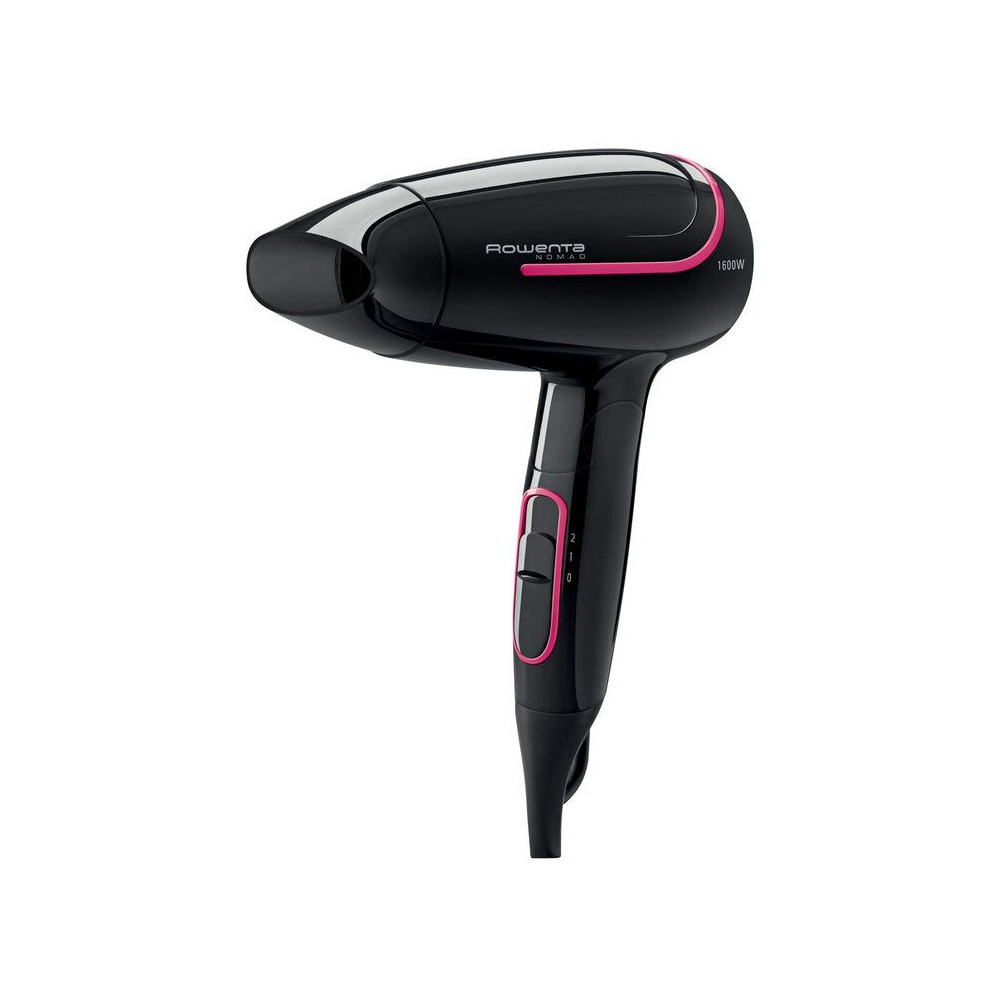 ASCIUGACAPELLI ROWENTA CV3323F0 NOMAD 2 PIEGHEVOLE NERO/ROSA 1600W