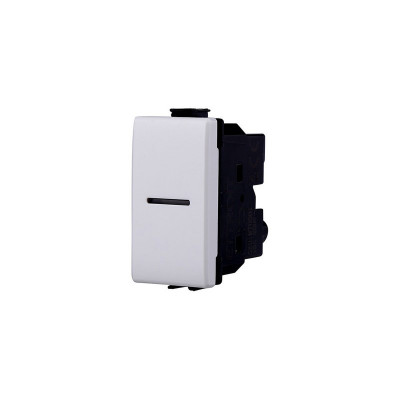 ETTROIT DEVIATORE UNIPOLARE ASSIALE 16A - SERIE SOLAR - BIANCO (MT0701) Compatibile BTicino Matix