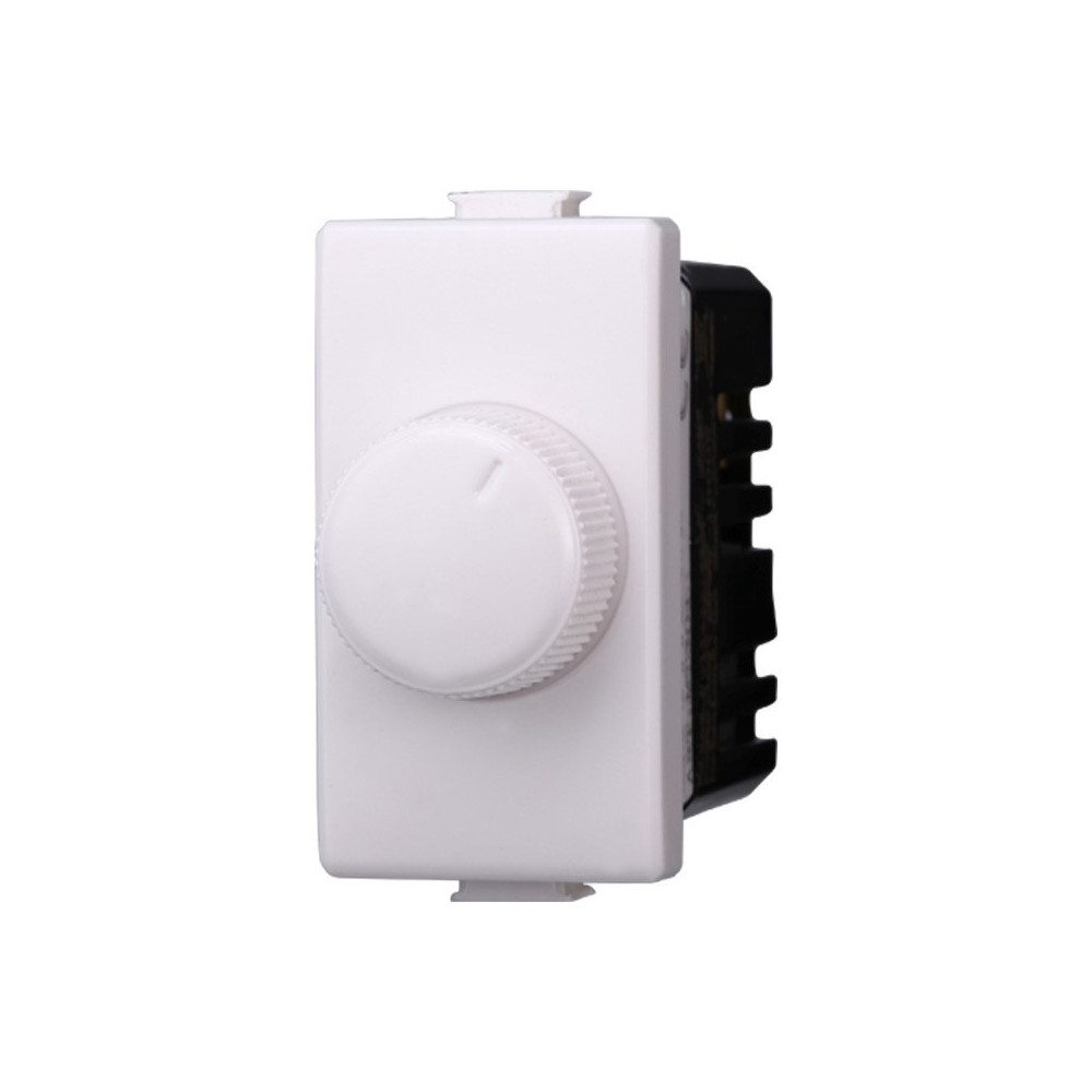 ETTROIT REGOLATORE DIMMER 100-1000W ON/OFF - SERIE SPACE - BIANCO (LB1301) Compatibile BTicino Living