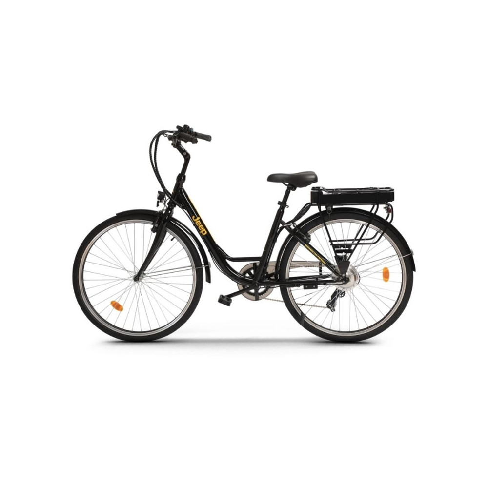 JEEP C28L-KY CITY E-BIKE (NERO) - BICICLETTA ELETTRICA - RUOTE 28 - MOTORE 250W - BATTERIA 10AH - DISPLAY LCD