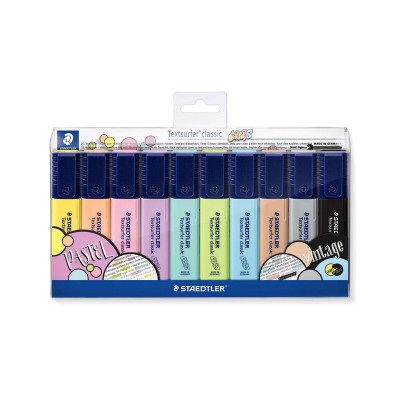 STAEDTLER 364 CWP10 - CONFEZIONE 10 EVIDENZIATORI COLORI MISTI