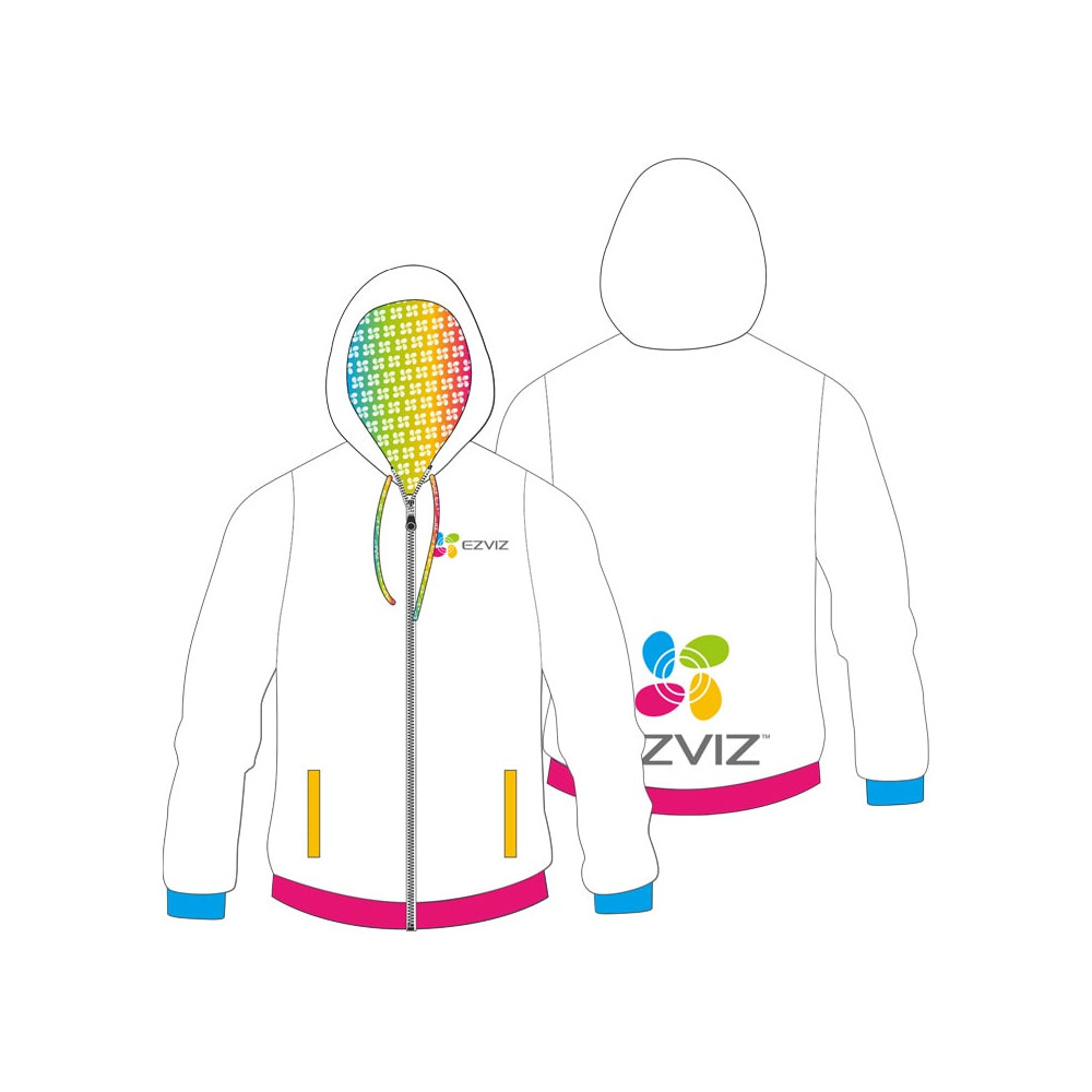 FELPA UOMO RAINBOW ZIP - TAGLIA XS