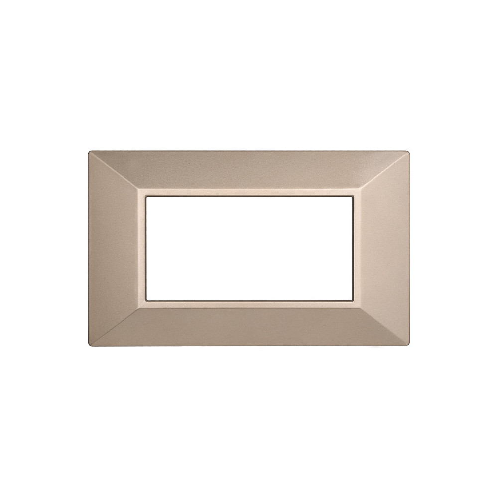 ETTROIT PLACCA PIRAMIDE 4 MODULI - SERIE MOON - BRONZO (AN90410) Compatibile ABB Axolute