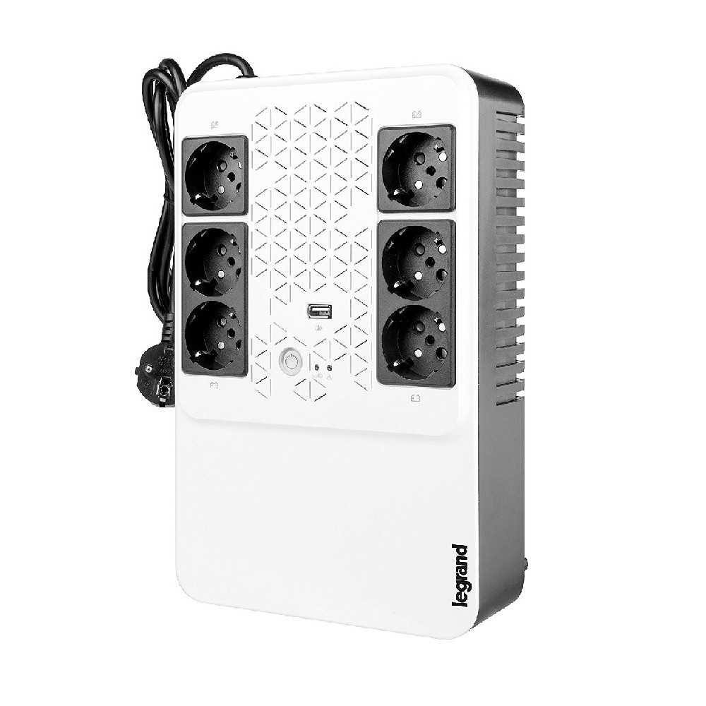 LEGRAND KEOR MULTIPLUG 800VA (310082) - UPS LINE INTERACTIVE - 6 PRESE SHUKO - AUTONOMIA 15 MINUTI